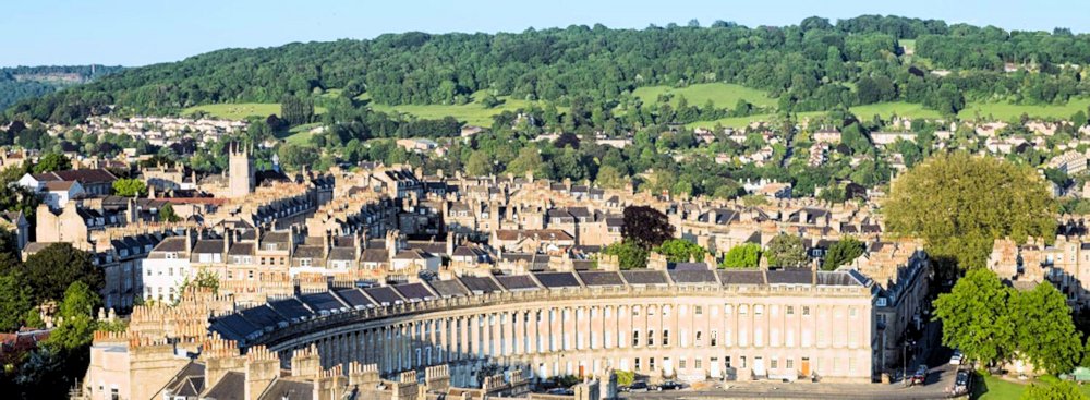 Bath - A1 Radon Image of Royal Cresent, Bath